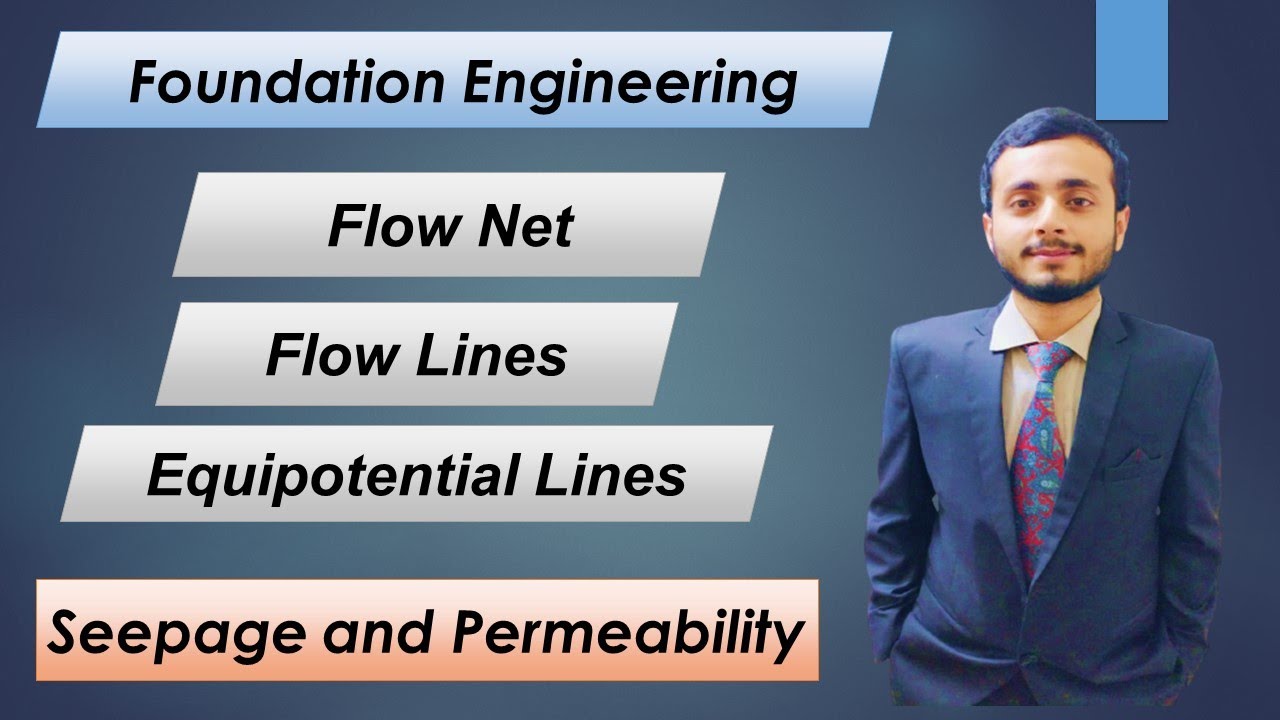 Flow Net , Flow lines and Equipotential lines - Soil Mechanics - Geotechnical Engineering  (Part-1)