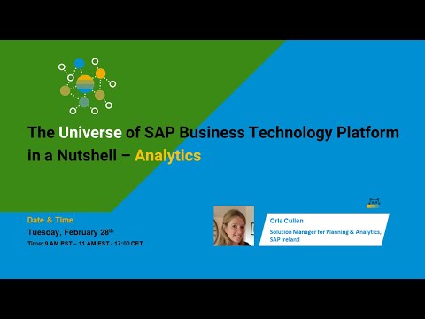The Universe of SAP Business Technology Platform in a Nutshell – Analytics