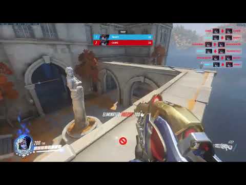 Overwatch widow headshot against Carpe