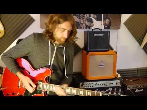 Slow blues in Am Jam - Demo Gibson 335 and Marshall JVM205c