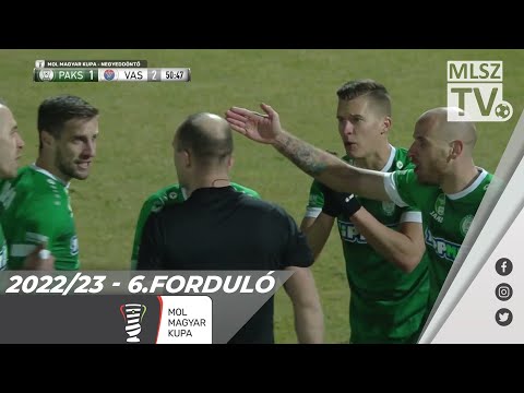 Paksi FC - Vasas FC | 2-3 (1-2) | Magyar Kupa | 6. forduló | MLSZTV
