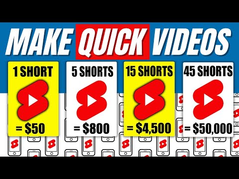 , title : 'How To Make Money With YouTube Shorts For Free Creating Videos Really Quickly To Earn $500 A Day'