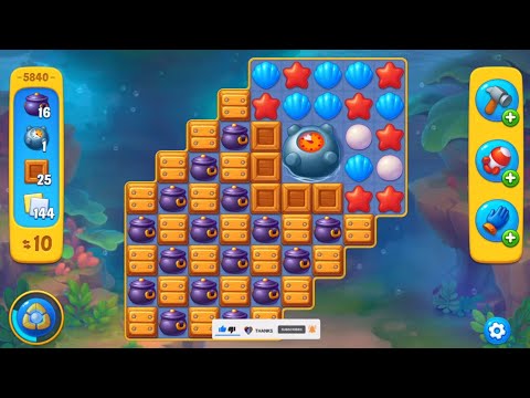 Fishdom lvl 5840-5841 👀 Can you beat this puzzle level?🔥Gameplay #536