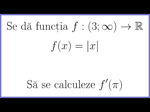 Derivata unei funcții într-un punct [Episodul 709]