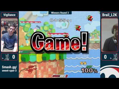 Sweet Spot 3 SSBM - Vigilance (Fox) Vs. Brail_L2K (Fox) Winners Round 3