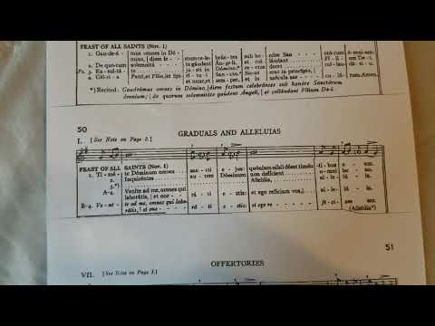 Rossini Propers for All Saints (Gradual and Alleluia)