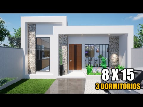 CASA ECONIMICA Y MODERNA 8X15 (LUIS ARQ) 2025