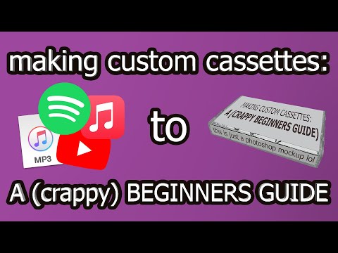 making custom cassettes: a (crappy) beginner's guide