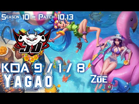 JDG Yagao ZOE vs SYNDRA Mid - Patch 10.13 KR Ranked