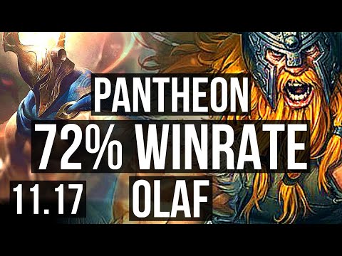 PANTHEON vs OLAF (TOP) | 72% winrate, 9/2/4 | EUW Grandmaster | v11.17