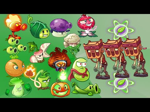 Every Plant using only 1 plant food Vs 3 Grinder head Zombie - Who Will Win?