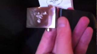 Prada Belt Review black cotton and Saffiano leather elasticated w silver buckle