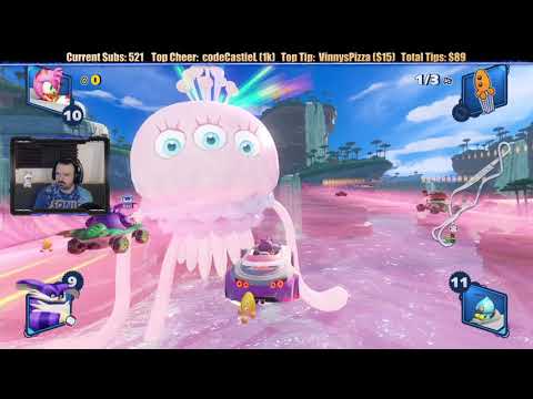 Team Sonic Racing Adventure Mode playthrough pt4 - Amy, Shadow and Rogue Take Turns