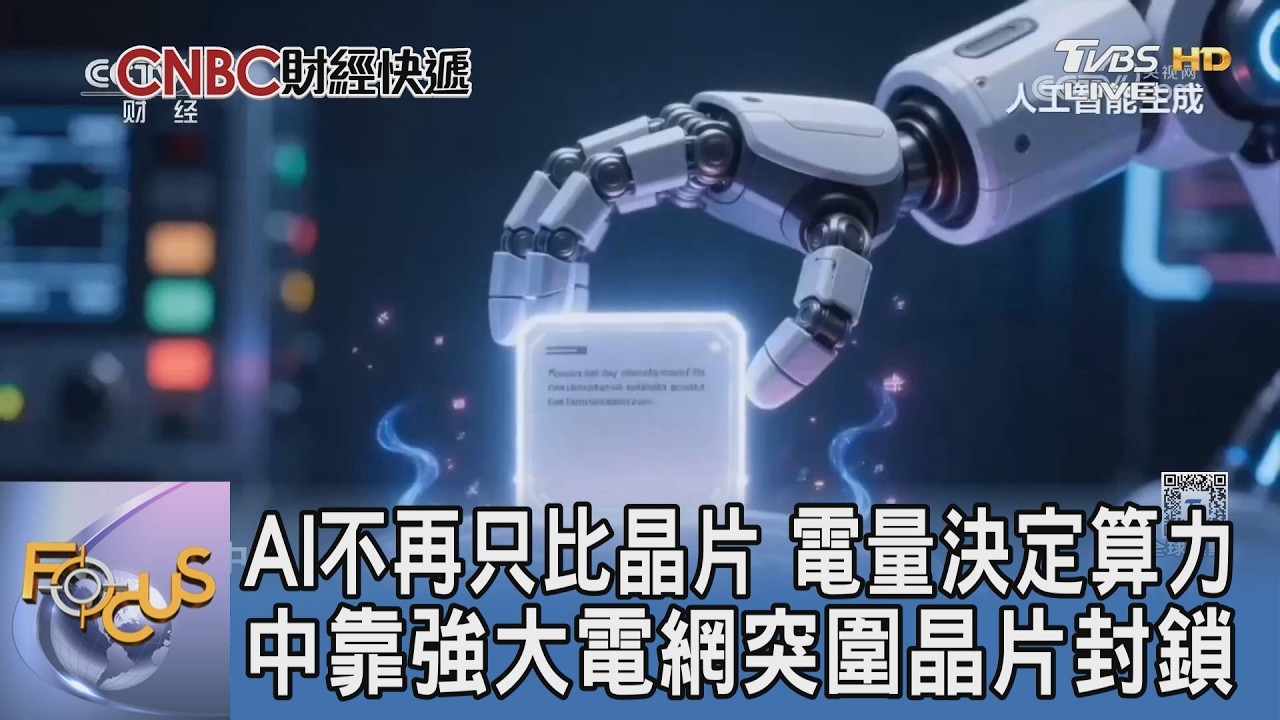 AI不再只比晶片 電量決定算力 中靠強大電網突圍晶片封鎖