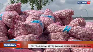 Penyelundupan 48 Ton Bawang Ilegal Terbongkar di Riau