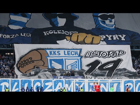 Oprawa "Codziennie odliczamy dni do naszego święta" Lech Poznań - Piast Gliwice (22.11.2019)