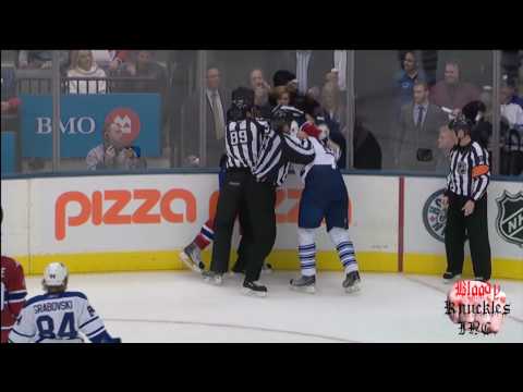 Michael Komisarek Vs Travis Moen Oct 1 09 [HD]