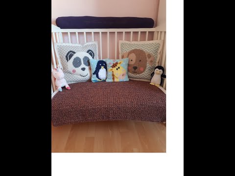 CLUSTER Stitch häkeln / Säulenmuster häkeln / Babydecke häkeln / schnell und einfach für Anfänger