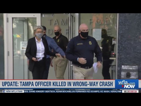 Tampa officer veered into traffic to save others before being killed by wrong-way driver, chief says