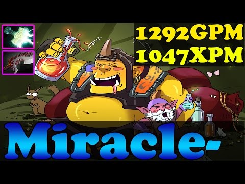 Miracle- Dota 2 - Alchemist With 1292GPM and 1047XPM