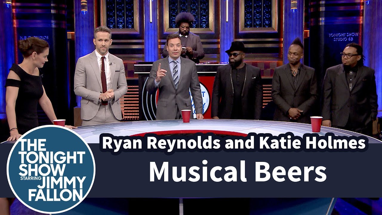 Musical Beers with Ryan Reynolds and Katie Holmes - YouTube