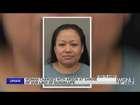 Vídeo captura mulher ateando fogo no Santuário de Nossa Senhora de Guadalupe em Des Plaines; acusada de ar