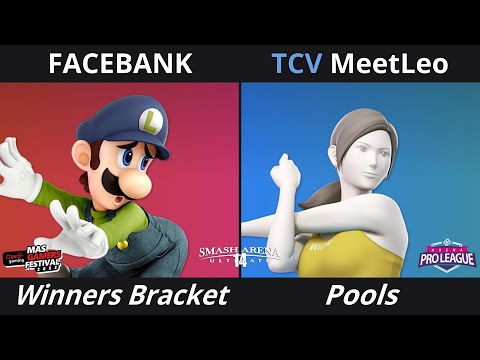 SAU14: Pools - FACEBANK (Luigi) Vs. TCV| MeetLeo (Wii Fit Trainer)