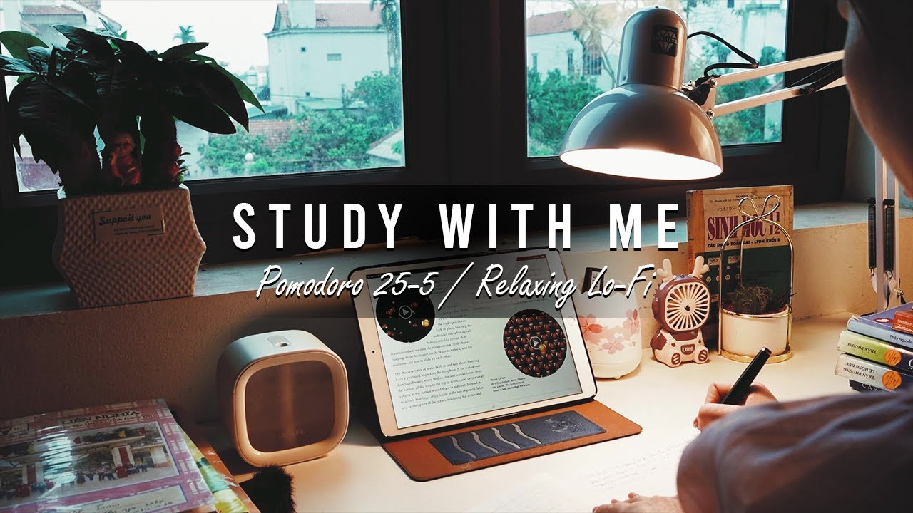 1-Hour Study with Me / Pomodoro 25-5 / Relaxing Lo-Fi / Day 9