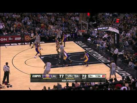 Tiago Splitter Highlights Lakers vs. Spurs 12.12.2014 - 6 Points, 4 Rebounds