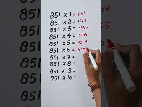 Find mistake in last digit of Table 851..🤔 #maths #reasoning