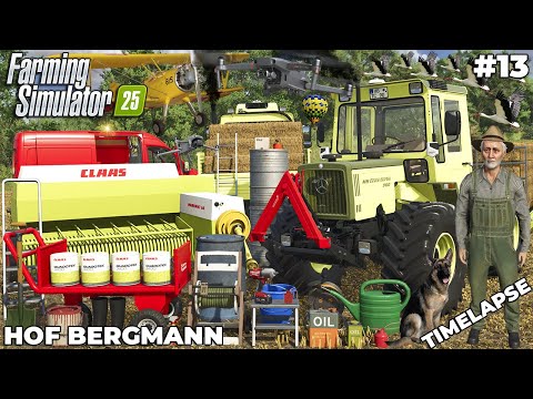 BUYING A CLAAS SMALL SQUARE BALER & BALING 250 BALES🚜🌾 | Hof Bergmann | Farming Simulator 25 | EP 13