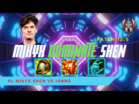 MIKYX DOMINATION SHEN FT. CAPS & FLAKKED! - XL Mikyx Plays Shen Support vs Janna! | LoL Patch 12.5