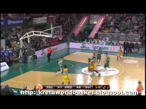 Euroleague 2010 - Top 16 - Week 5  Zalgiris Kaunas  - Asseco Prokom  93-88 (3-3-10) Highlights