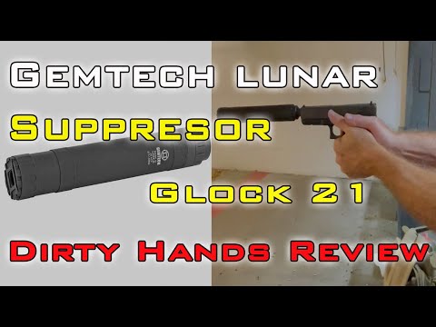 Glock 21 with Gemtech Lunar suppressor review!