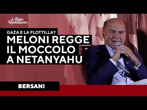 Bersani: "Flottilla? Mobilization is essential, Meloni is holding the candle to Netanyahu."