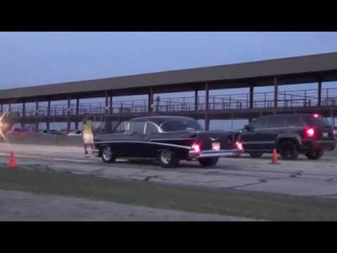 TWS Drags - 9/26 - Procharged Bel-Air vs Boosted Jeep SRT-8