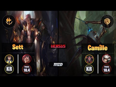 Untara SETT (Mid) [Conqueror] VS CAMILLE - Grandmaster KR Patch 10.4