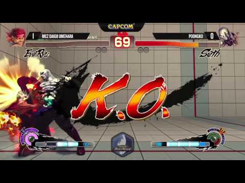 USF4 Daigo umehara (E.RYU) vs Angry Poongko (SETH)