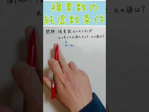 薬学科 ［高校数学］複素数の純虚数条件