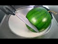 ASMR Ice Cream Roll Watermelon Ice Cream Rolls Street Food