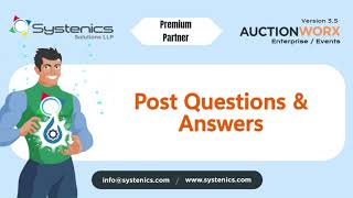 Post Questions & Answers on AuctionWorx Enterprise - Step-by-Step Tutorial