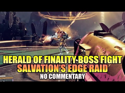 Salvation's Edge Raid: HERALD OF FINALITY BOSS FIGHT CONTEST MODE! (No Commentary) - Destiny 2