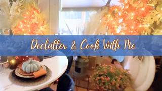 *NEW* DECLUTTER & COOK WITH ME // 🎃 Pumpkins + Purpose // Gobble Tablescape + Linen Closet