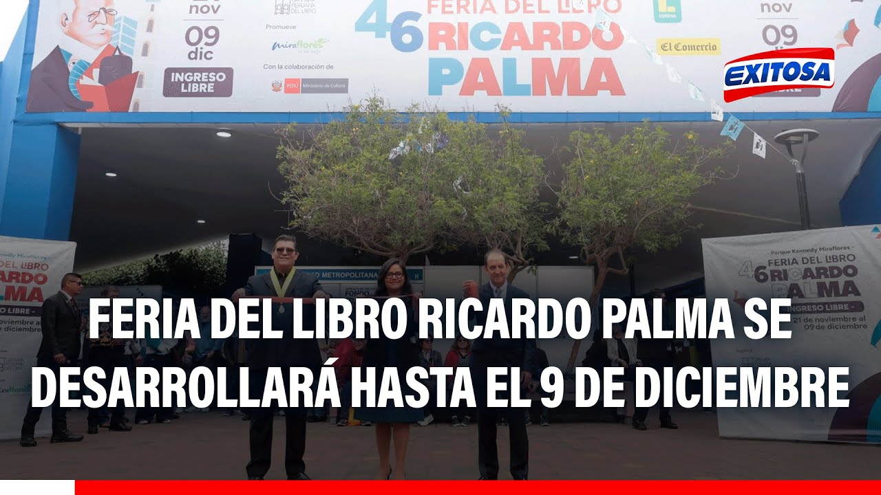🔴🔵 ¡A tomar en cuenta! Feria del Libro Ricardo Palma se desarrollará hasta el 9 de diciembre