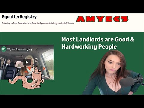 Amye reacts to Squatter Registry (Why Landlords are Scumbags)