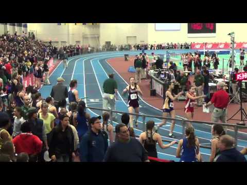Girls 4x200m Relay All Heats - 27th New England Indoor Track and Field Championships (2014)