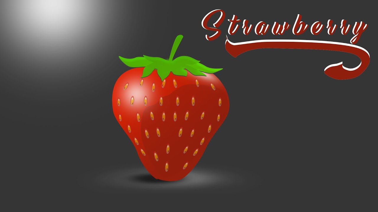 how to make strawberry vector in photoshop