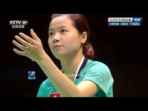 2016 Badminton Asia Championships WS GroupD   Nguyen Thuy Linh VS Mazahreh Leina Fehmi
