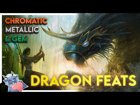 DRAGON FEATS! Full Breakdown of Fizban's Gifts of the Chromatic, Gem, and Metallic Dragon for D&D 5e