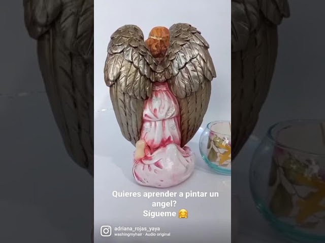 Vídeo relacionado con EDZZEL Figura de ángel de la guarda de cristal de hematita oscura, tallada a mano, 5 cm
